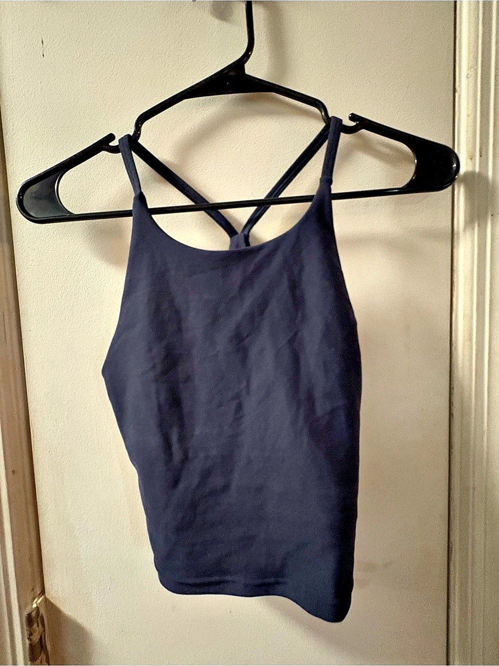 Old Navy PowerSoft Strappy Shelf Bra Tank Top Blue size Small